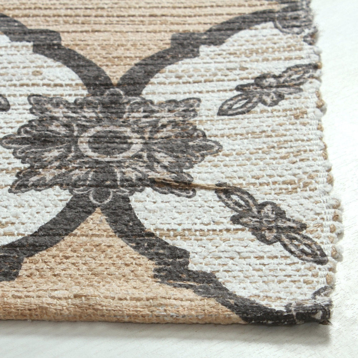 Patina Vie Maison Rugs Hand Tufted Cotton/Jute Flatweave Boho Rug