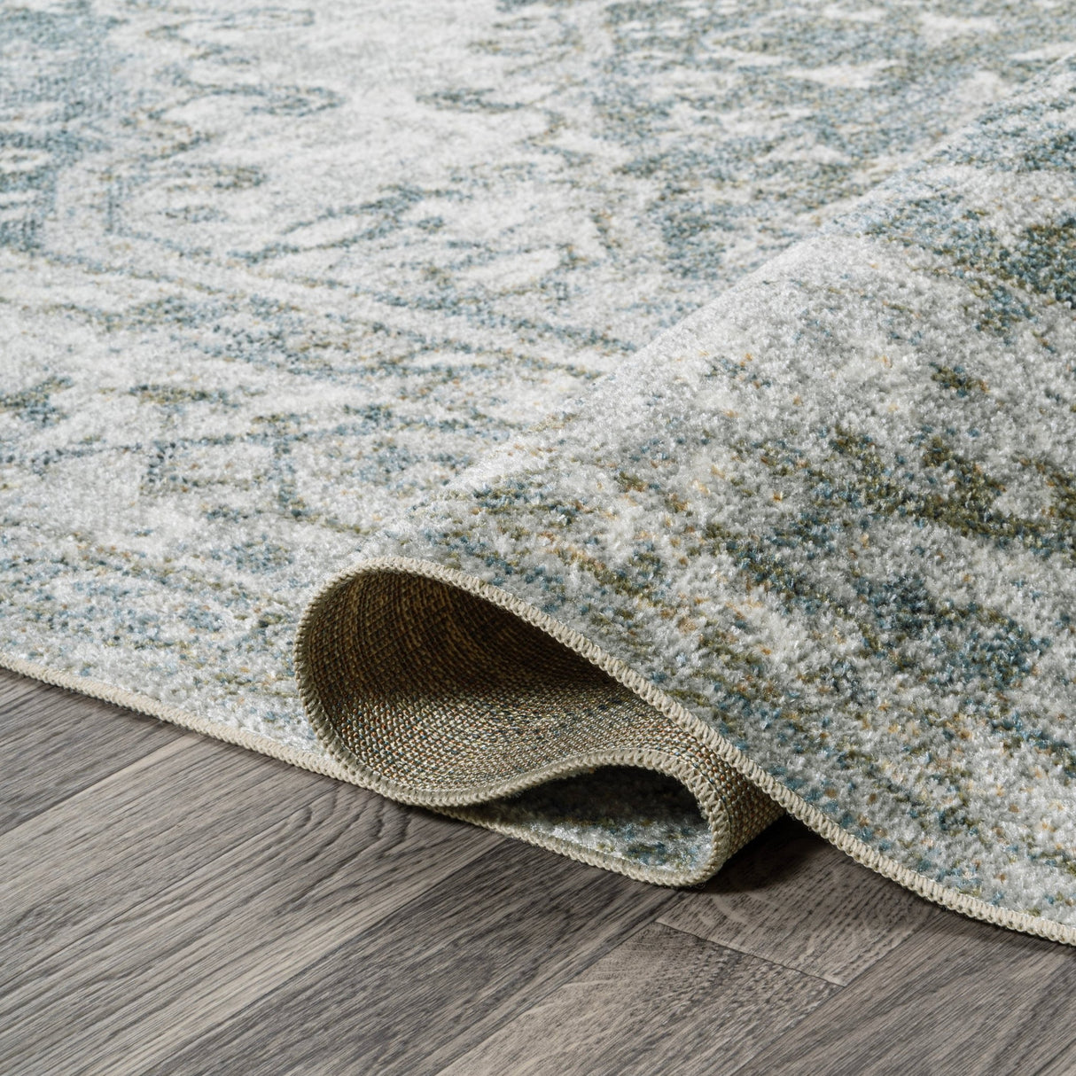 Pavel Distressed Medallion Low - Pile Machine - Washable Runner Rug - Tuesday Morning - Runner Rugs