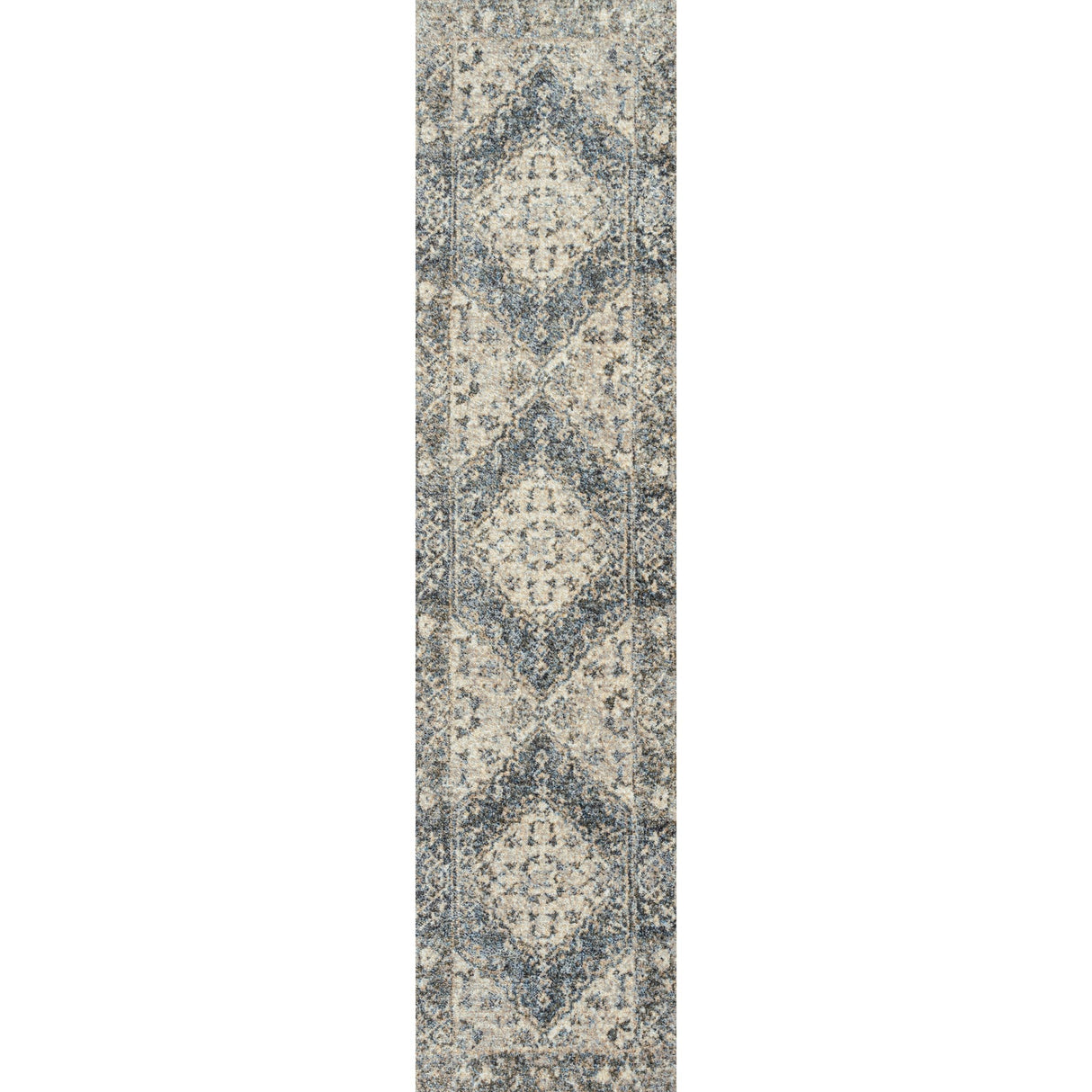 Pavel Distressed Medallion Low - Pile Machine - Washable Runner Rug - Tuesday Morning - Runner Rugs