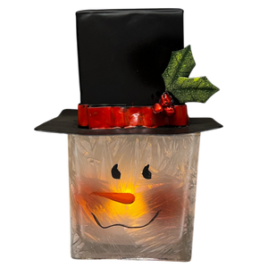 Snowman Tealight Candle Holder