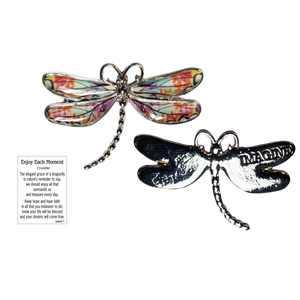 Dragonfly Inspriational Pocket Charm -