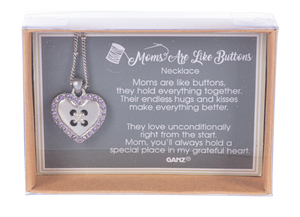 Moms are like Buttons - Necklace -