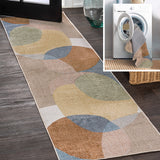 Pebble-Geometric-Contemporary-Machine-Washable-Runner-Rug-Runner-Rugs