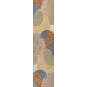 Pebble Geometric Contemporary Machine - Washable Runner Rug - Tuesday Morning - Runner Rugs