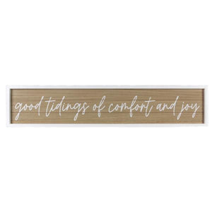 Wood Framed Christmas Wall Sign