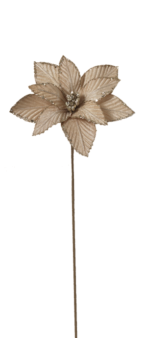 12" Poinsettia Pick -