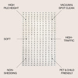 Pele Modern Geometric Dot Shag Area Rug - Tuesday Morning - Area Rugs