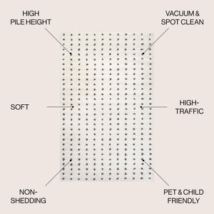 Pele Modern Geometric Dot Shag Area Rug - Tuesday Morning - Area Rugs