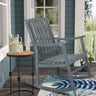 Penny Classic Slat - Back Support Acacia Wood Patio Outdoor Rocking Chair - Tuesday Morning - Outdoor Chairs