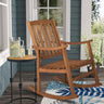 Penny Classic Slat - Back Support Acacia Wood Patio Outdoor Rocking Chair - Tuesday Morning - Outdoor Chairs