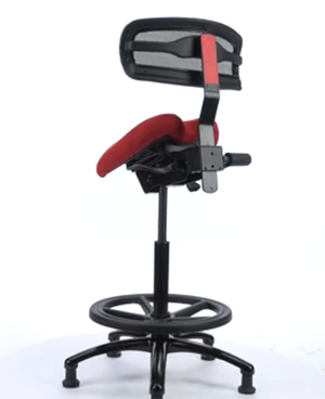 Performer Stealth Chair Series Studio Stool With Backrest