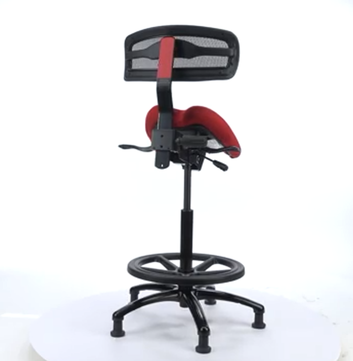 Performer Stealth Chair Series Studio Stool With Backrest
