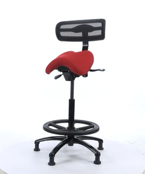 Performer Stealth Chair Series Studio Stool With Backrest