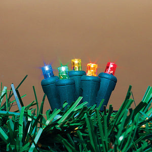 60 Indoor/Outdoor LED String Light - Multi Color - Green Wire