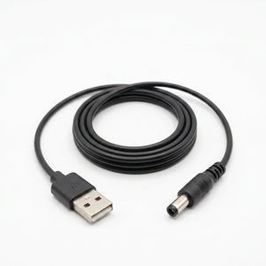 USB to DC Jack - 5.5 x 2.1 - Black