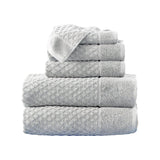 Cotton diamond waffle weave bath towel set - grayson collection