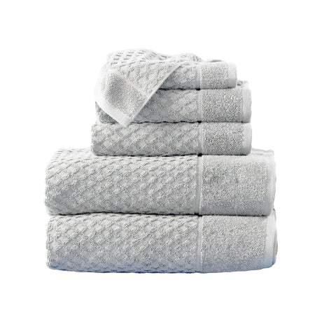 Cotton diamond waffle weave bath towel set - grayson collection