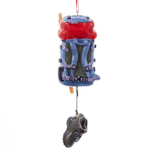 Hiking Backpack With Shoes Dangle Ornament