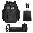 Phil-&-Jack-Dad-Diaper-Bag-Backpack,-Baby-Diaper-Bag-with-Changing-Station,-Tactical-Military-Style,-Womens-Mens-Diaper-Bag-(Black)-Diaper-Bag