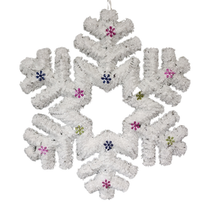 Garland Tinsel Snowflake  Wall Hanging