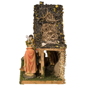 Musical Lighted Nativity Set With Stable - 11 Piece Set