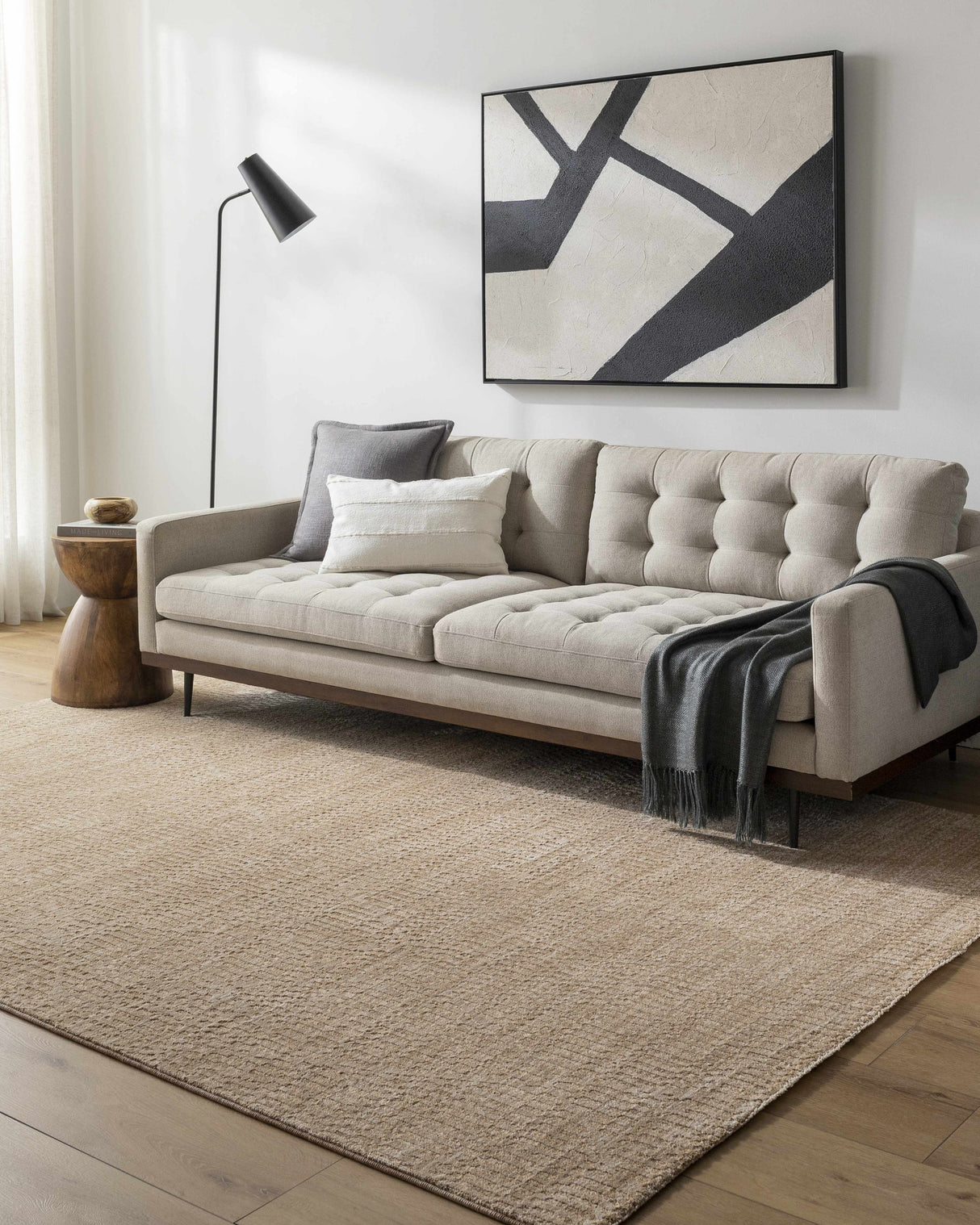 Pabla Tan Speckled Area Rug