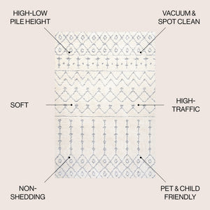 Pia Moroccan Trellis Plush Carved Area Rug - Tuesday Morning - Area Rugs