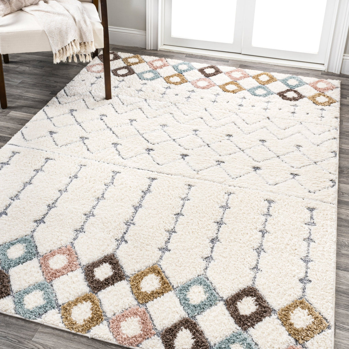 Pia Moroccan Trellis Plush Carved Area Rug - Tuesday Morning - Area Rugs