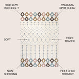 Pia Moroccan Trellis Plush Carved Area Rug - Tuesday Morning - Area Rugs