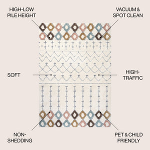 Pia Moroccan Trellis Plush Carved Area Rug - Tuesday Morning - Area Rugs