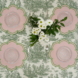 LUMERA PINK WAVY EDGE FABRIC PLACEMAT (Set Of 4)