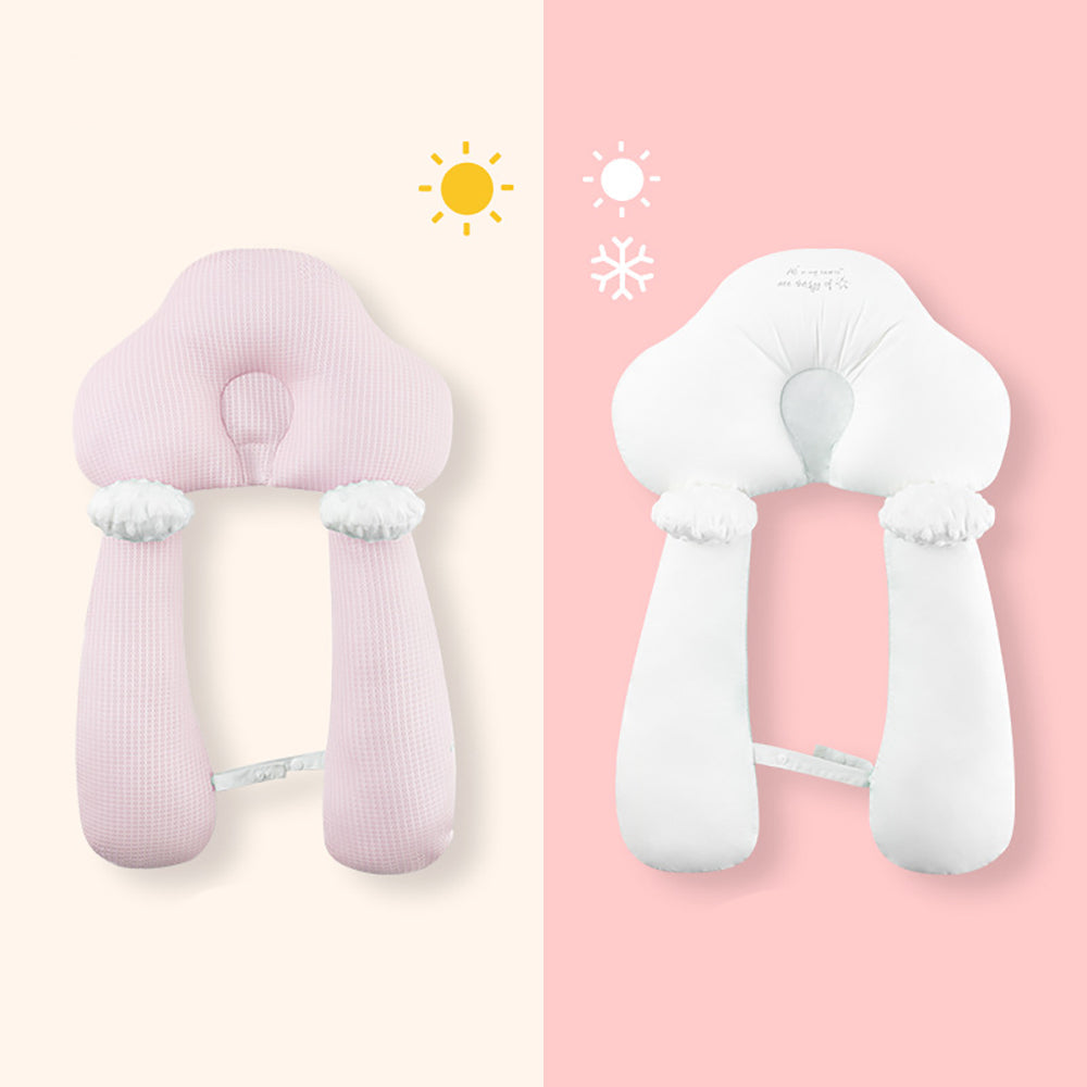 Baby Anti Flat Head Pillow Organic Cotton Infant Sleeping Support Cushion