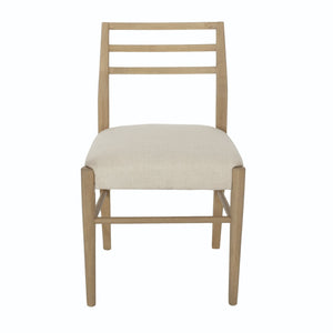 Pinnacle Dining Chair Set of 2 with Upholstered Seat - Beige or Grey