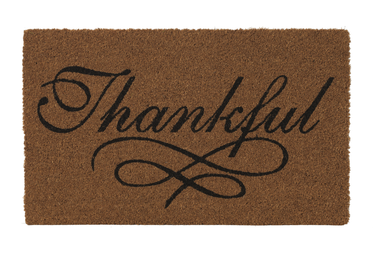 Harvest Coir Doormat - Thankful