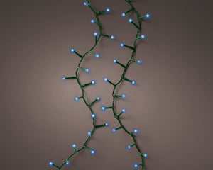 LED Rice Twinkle Stringlight - 1000 Lights - Blue - Green Wire