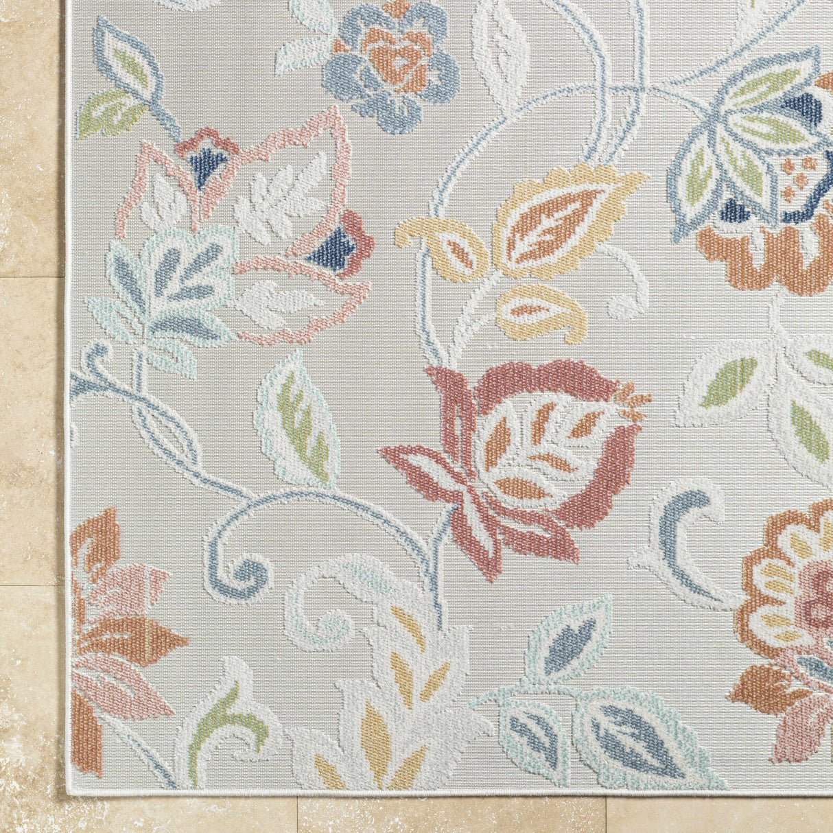 Piers Light Slate Area Rug