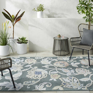 Piers Medium Green Area Rug
