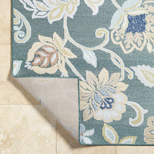 Piers Medium Green Area Rug