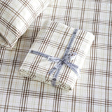 100% Cotton Flannel Sheet Set Plaid Classic Modern Farmhouse Deep Pocket - Sheet Set by Superior Brand
