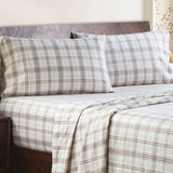 100% Cotton Flannel Sheet Set Plaid Classic Modern Farmhouse Deep Pocket - Sheet Set by Superior Brand
