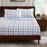 100% Cotton Flannel Sheet Set Plaid Classic Modern Farmhouse Deep Pocket - Sheet Set by Superior Brand