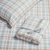 100% Cotton Flannel Sheet Set Plaid Classic Modern Farmhouse Deep Pocket - Sheet Set by Superior Brand