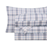 100% Cotton Flannel Sheet Set Plaid Classic Modern Farmhouse Deep Pocket - Sheet Set by Superior Brand