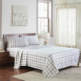 100% Cotton Flannel Sheet Set Plaid Classic Modern Farmhouse Deep Pocket - Sheet Set by Superior Brand