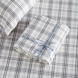 100% Cotton Flannel Sheet Set Plaid Classic Modern Farmhouse Deep Pocket - Sheet Set by Superior Brand
