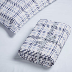 Plaid Flannel Cotton Classic Modern Farmhouse Duvet Cover Set - Duvet Cover Set by Superior Brand