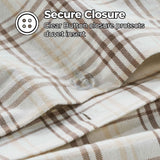 Plaid Flannel Cotton Classic Modern Farmhouse Duvet Cover Set - Duvet Cover Set by Superior Brand