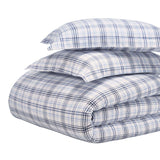 Plaid Flannel Cotton Classic Modern Farmhouse Duvet Cover Set - Duvet Cover Set by Superior Brand