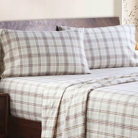 Plaid Flannel Cotton Classic Modern Farmhouse Pillowcases, Set of 2 - Pillowcases by Superior Brand