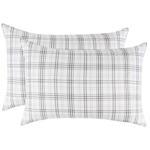Plaid Flannel Cotton Classic Modern Farmhouse Pillowcases, Set of 2 - Pillowcases by Superior Brand